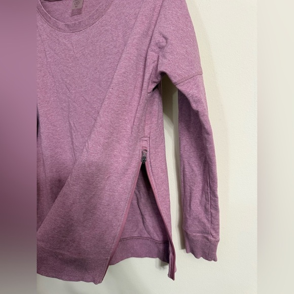 Calia By Carrie Underwood Pink Sweatshirt Top Side Zipper Medium M - Picture 4 of 5